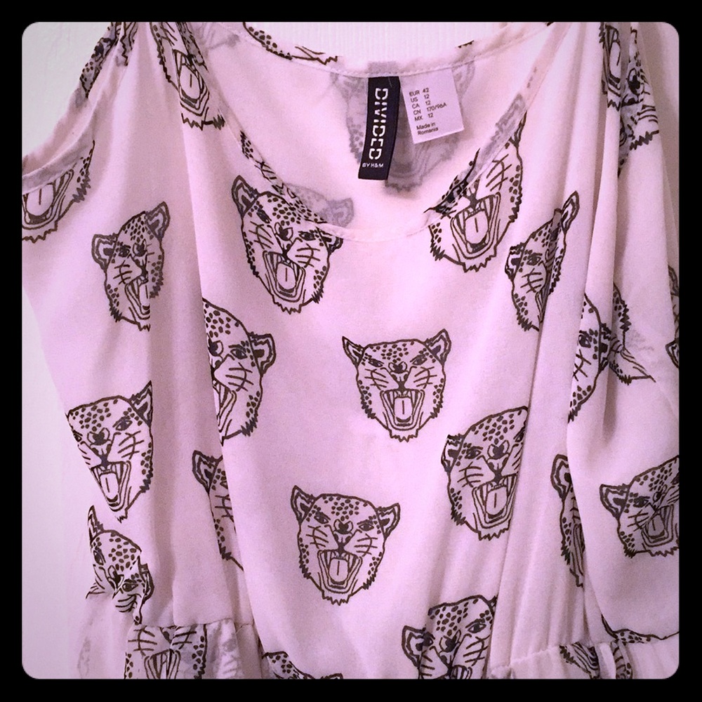 🔥H&M Tiger face print dress.